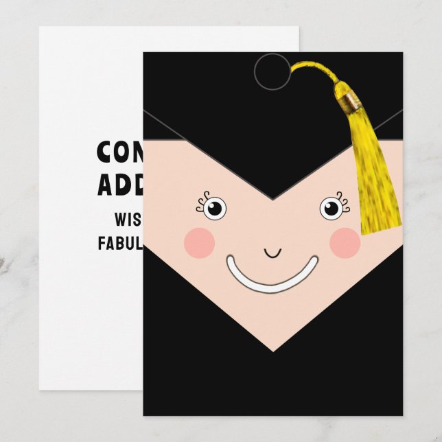 Personalised Graduation Card (Front/Back)