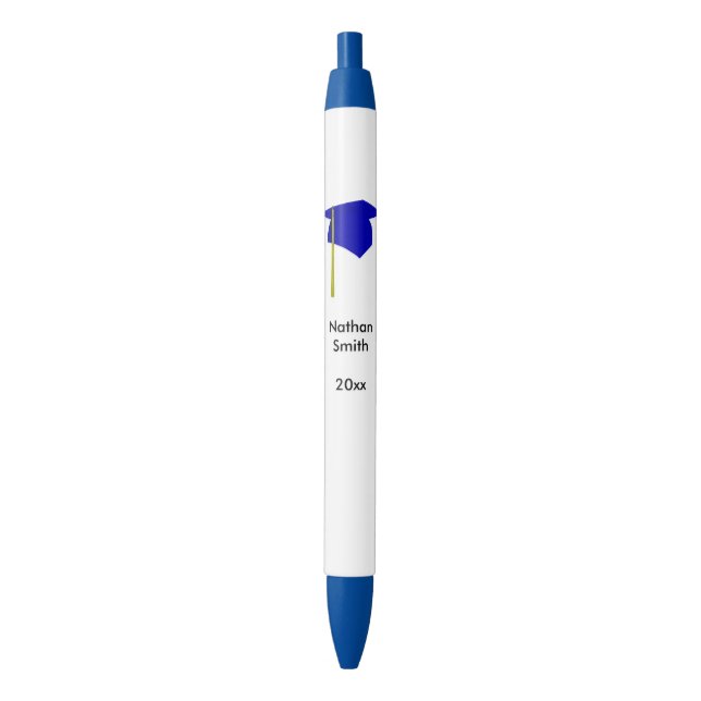Personalised Graduation Class of Pens Blue Yellow (Front Vertical)