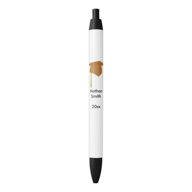 Personalised Graduation Class of Pens Gold Yellow (Front Vertical)
