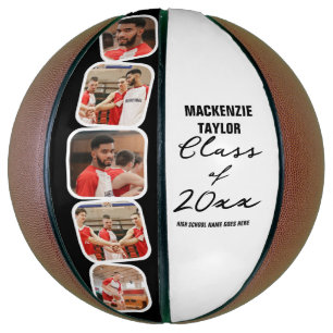 Personalised Graduation Class Of Photo and Text Basketball