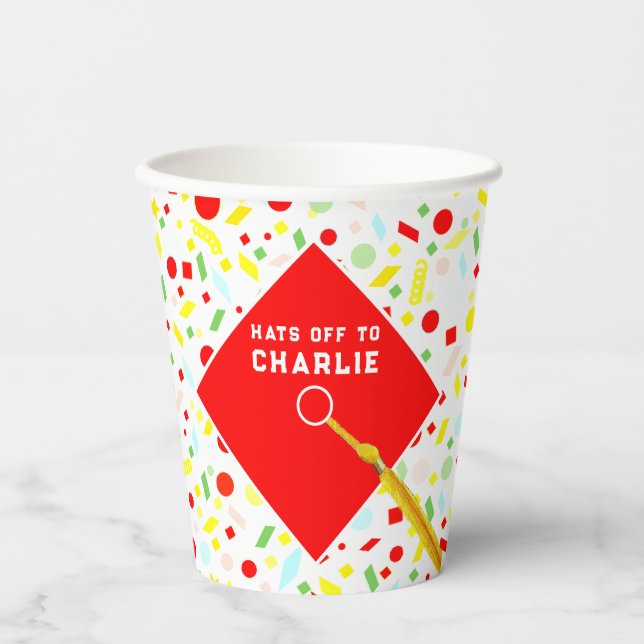 Personalised Graduation Confetti Paper Cups (Front)