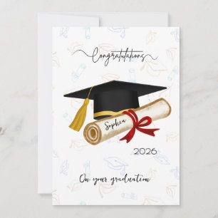 Personalised Graduation Congratulations Card