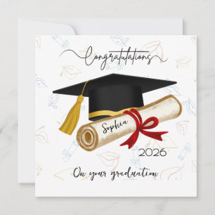 Personalised Graduation Congratulations Card
