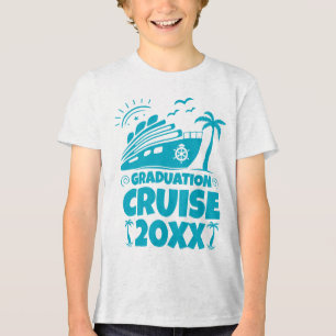 Personalised Graduation Cruise Senior Trip Grad Tri-Blend Shirt