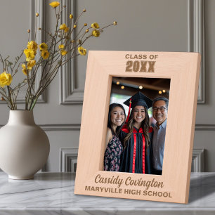 Personalised Graduation Custom Name, School, Year Etched Frames