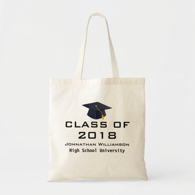 Personalised Graduation Custom Tote Bag Tote Bag (Front)
