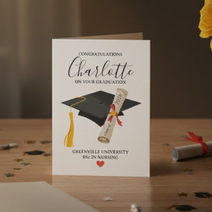 Personalised Graduation Downloadable Graduate  Card