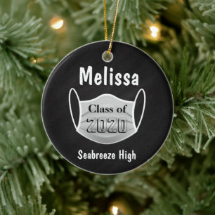 Personalised Graduation During A Pandemic 2020 Ceramic Tree Decoration