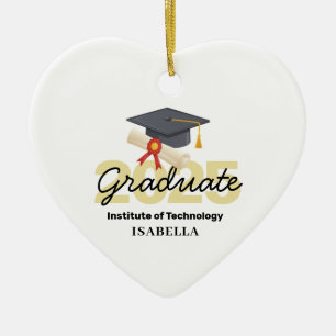 Personalised Graduation Gift - Class of 2025 Ceramic Tree Decoration