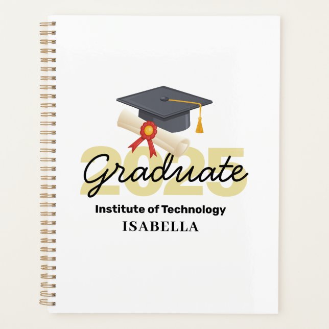 Personalised Graduation Gift - Class of 2025 Planner (Front)