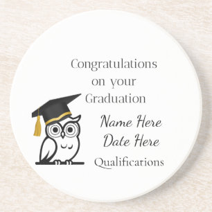 Personalised Graduation Gift for Her – Custom Name Coaster