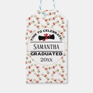Personalised Graduation Gift Time To Celebrate Gift Tags
