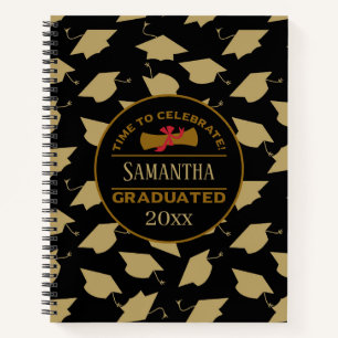 Personalised Graduation Gift   Time To Celebrate Notebook