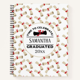 Personalised Graduation Gift   Time To Celebrate Notebook