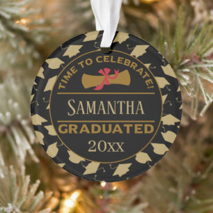 Personalised Graduation Gift Time To Celebrate Ornament
