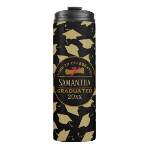 Personalised Graduation Gift   Time To Celebrate Thermal Tumbler