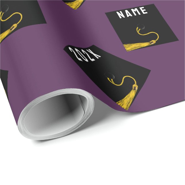 Personalised Graduation Gift Wrapping Paper (Roll Corner)