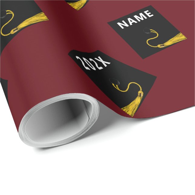 Personalised Graduation Gift Wrapping Paper (Roll Corner)