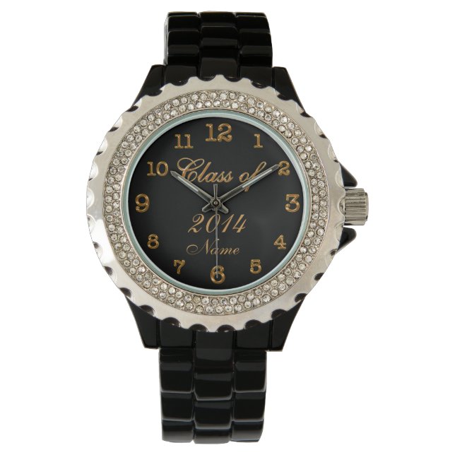 Personalised Graduation Gifts for Her YEAR & NAME Watch (Front)