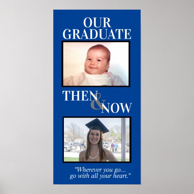 Personalised Graduation Gifts, Graduation Frame Poster (Front)