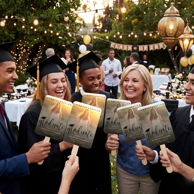 Personalised Graduation Hand Fan - Custom Photo (Creator Uploaded)