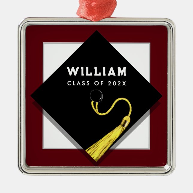 Personalised Graduation Keepsake Gift 2026 Metal Tree Decoration (Front)