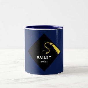 Personalised Graduation Keepsake Gift Two-Tone Coffee Mug