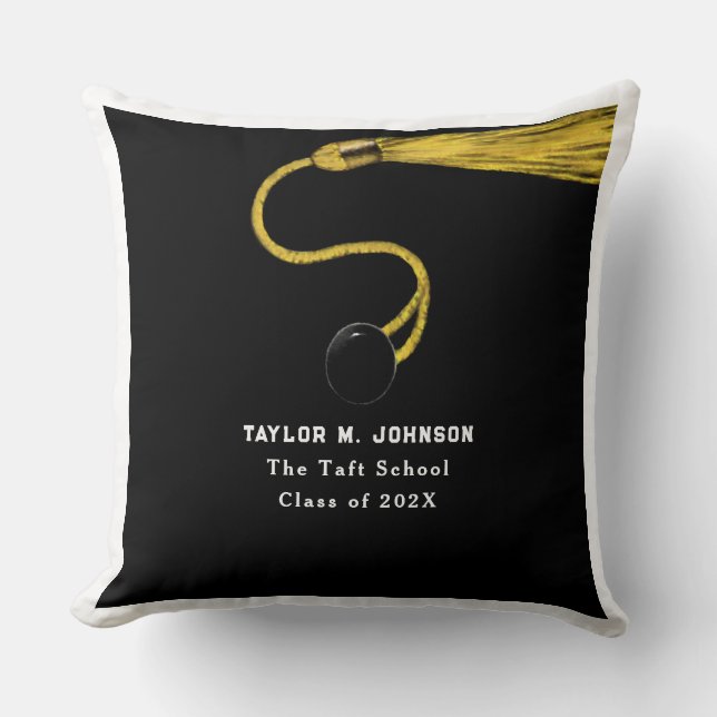 Personalised Graduation Keepsake Throw Pillow (Front)