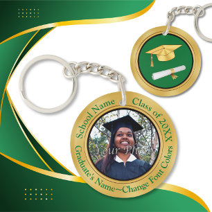 Personalised Graduation Keychains. Change COLORS Key Ring
