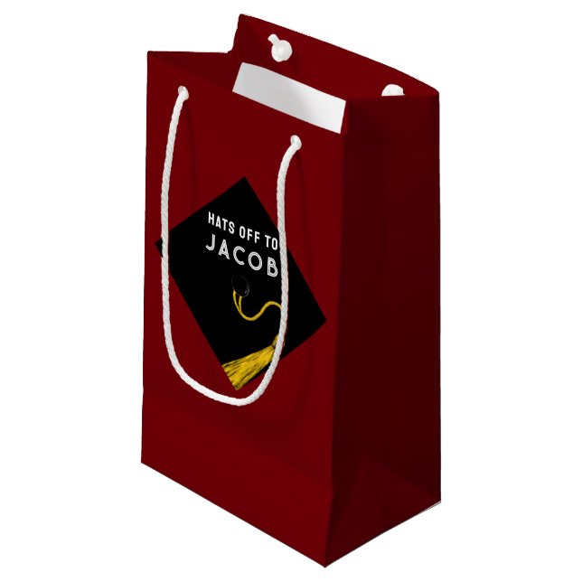 Personalised Graduation Medium Gift Bag (Front Angled)