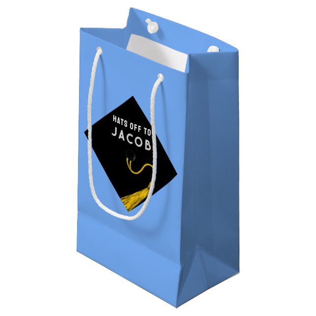 Personalised Graduation Medium Gift Bag (Front Angled)