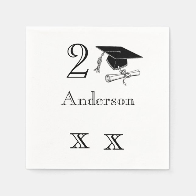 Personalised Graduation Napkins (Front)