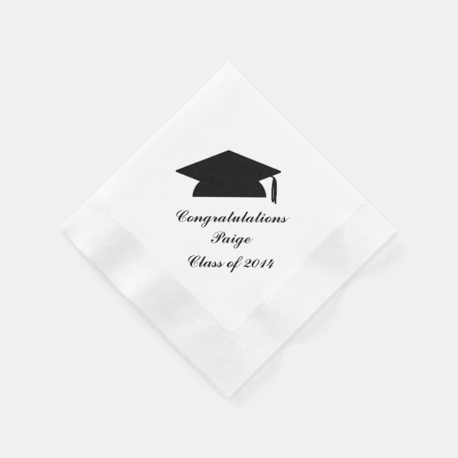 Personalised Graduation Paper Napkins (Corner)