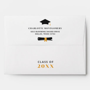 Personalised Graduation Party Grad Cap Tassel Envelope