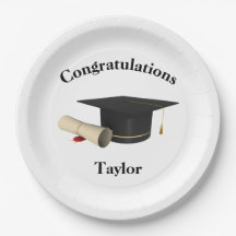 Personalised Graduation Party Paper Plate - GC
