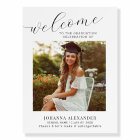 Personalised Graduation Party Photo Welcome Sign
