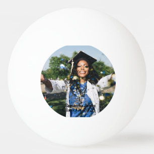 Personalised Graduation Photo and Name Ping Pong Ball