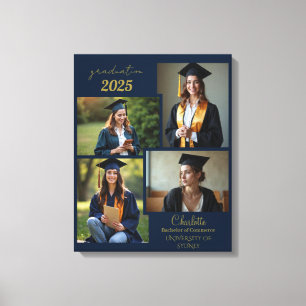 Personalised Graduation Photo Collage Canvas Print