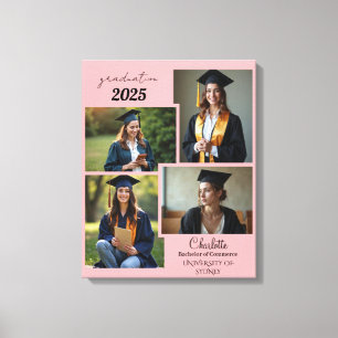 Personalised Graduation Photo Collage Canvas Print