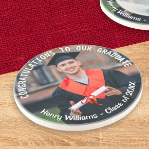 Personalised Graduation Photo Keepsake Coaster