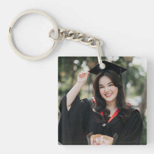 Personalised Graduation Photo Keepsake Memory Gift Key Ring
