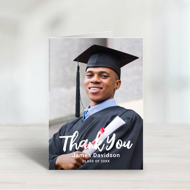 Personalised Graduation Photo Thank You Card (Creator Uploaded)