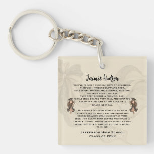 Personalised Graduation Poem Key Ring