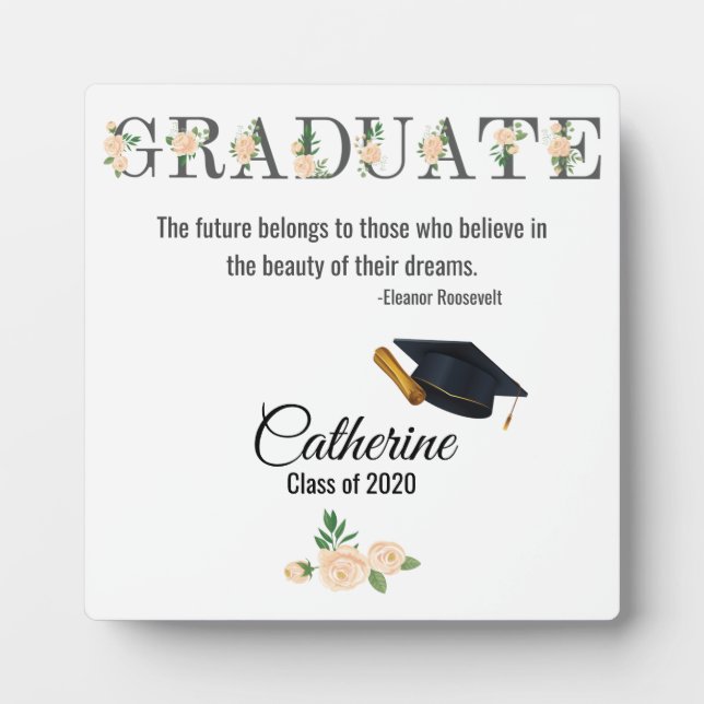 Personalised Graduation Print - Graduation Gift Plaque (Front)