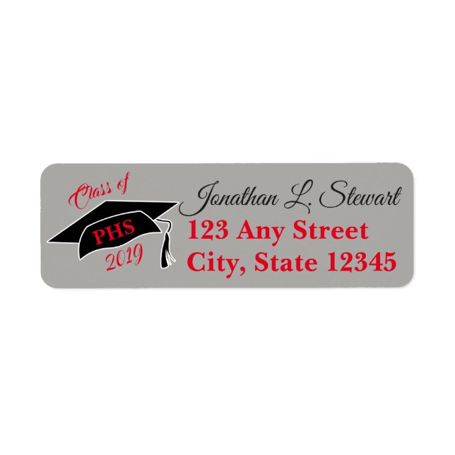 Personalised Graduation Return Address Labels