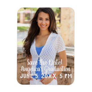 Personalised Graduation Save the Date Photo Magnet