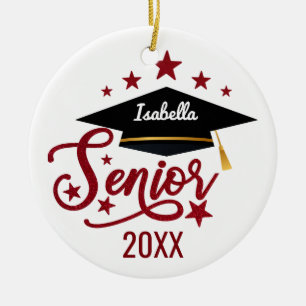 personalised Graduation senior 2024 Ceramic Tree Decoration