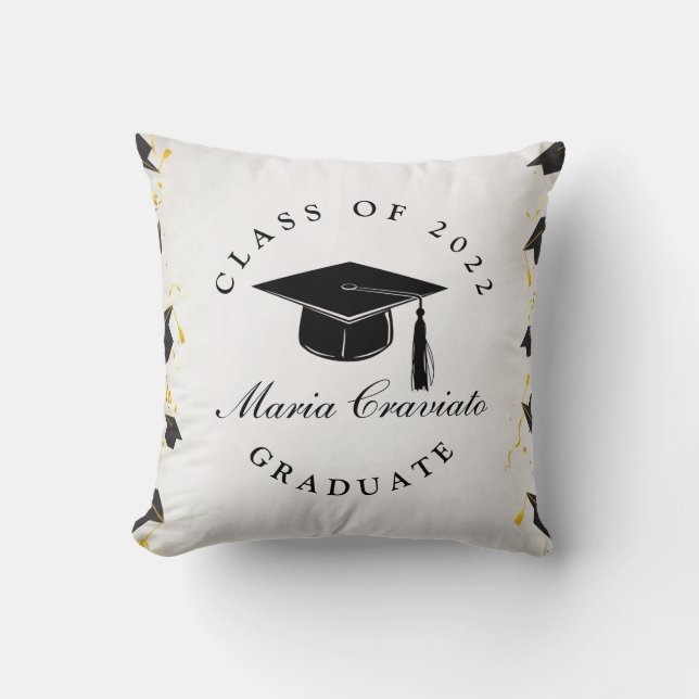Personalised Graduation Throw Pillow  (Front)