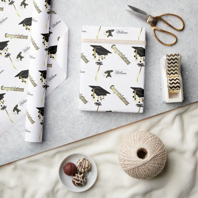 Personalised Graduation Wrapping Paper (Crafts)