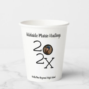Personalised Graduation Year Custom Photo Party Paper Cups